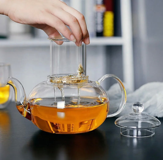 Teapot with Strainer, Glass
