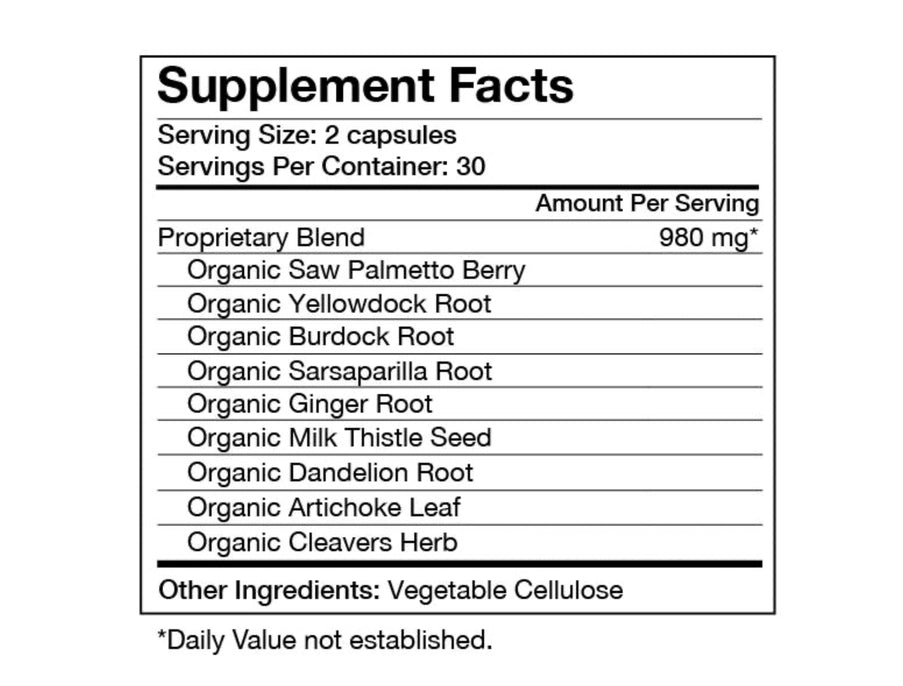 Food Over Drugs - Cystic Acne Formula 60 Capsules